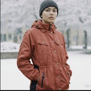 Vtg 90s/ y2k Nils fuchsia skiwear Snowboarding warm winter zip jacket sz 8